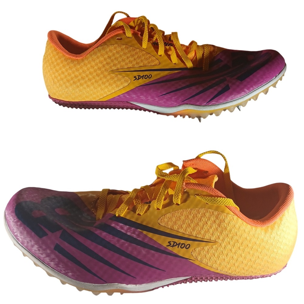 New Balance SD100‎ v4 Sprint Spikes 9 Orange Purple Track Field Racing USD100E4